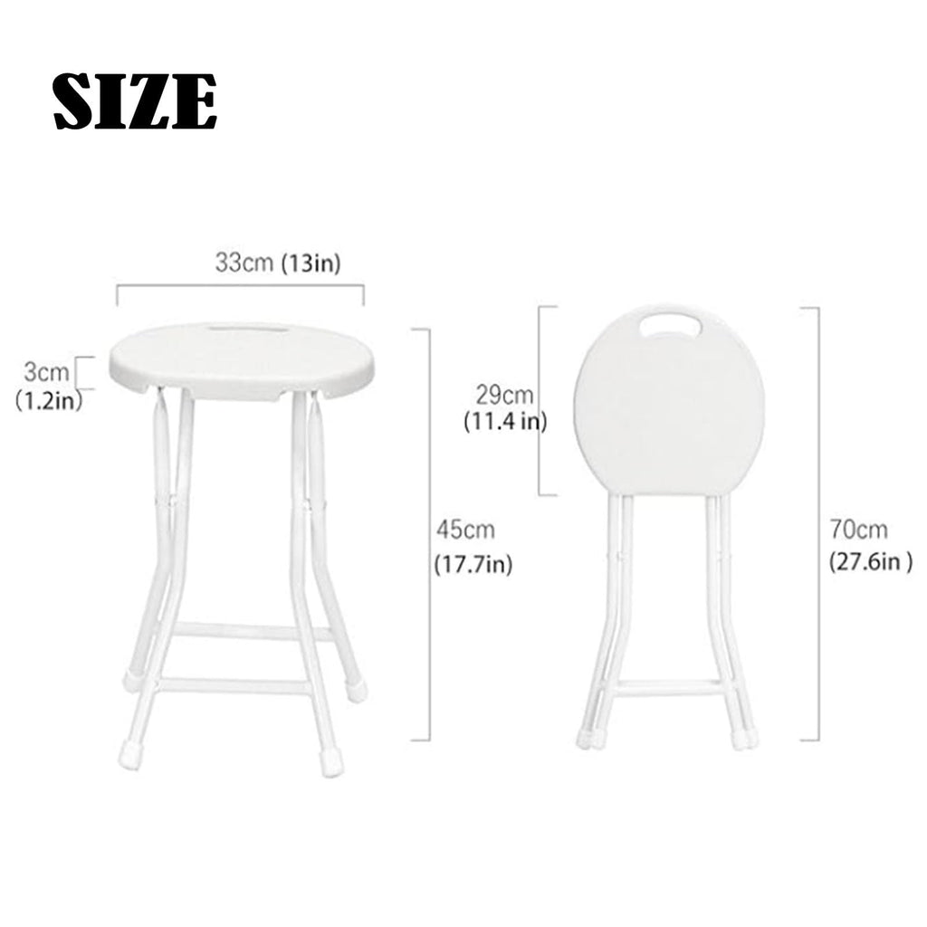 18in Black Backless Folding Chair with Steel Frame Legs X31200