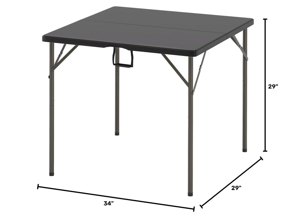 34 Inch Black Folding Card Table S262