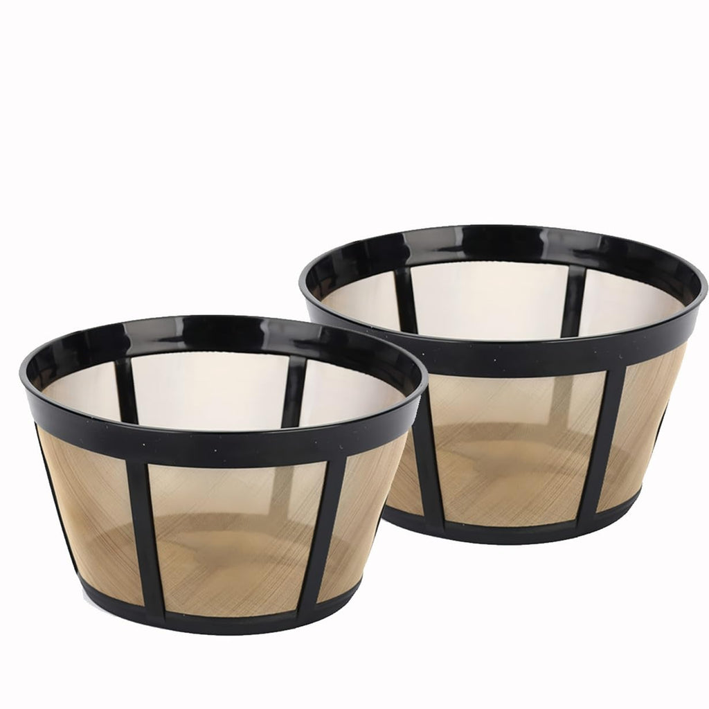 Reusable Stainless Steel Mesh Coffee Filter 2 Pack Q616