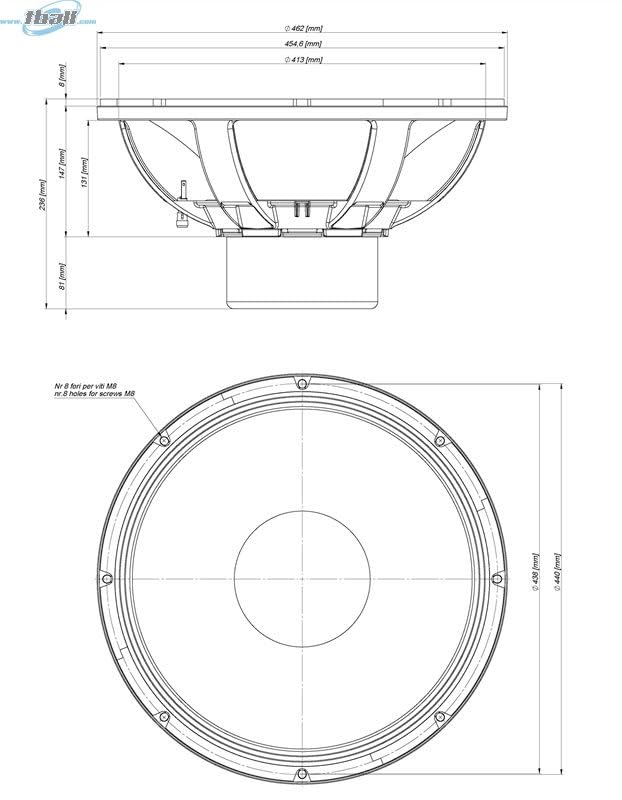 18-inch High Power Neo Subwoofer 1800 Watts RMS 2-Ohms T314