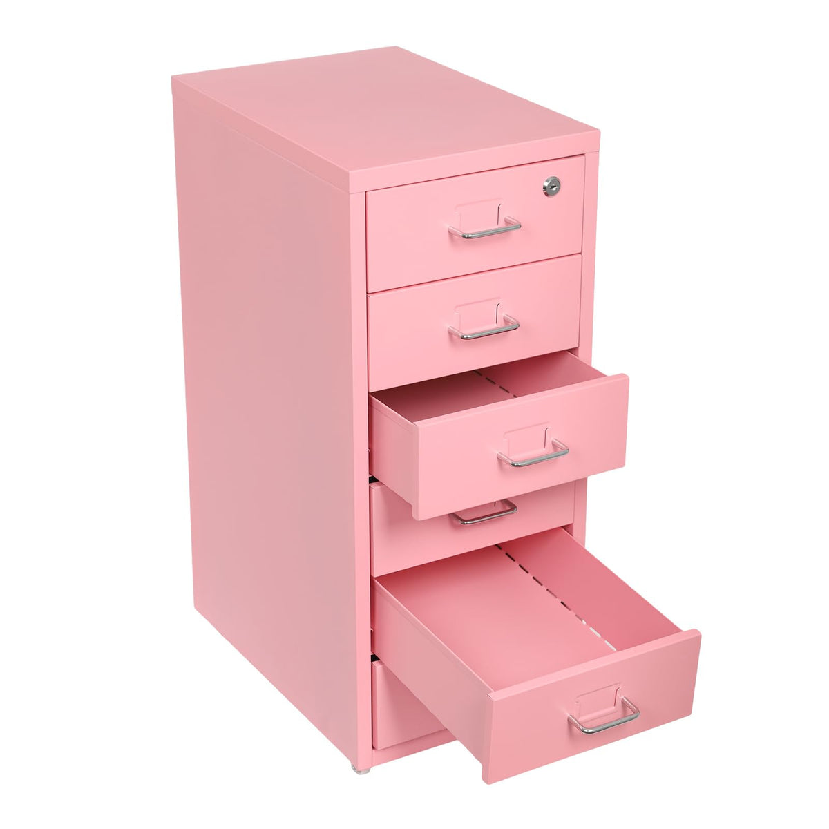 6 Drawer Lockable Metal Mobile File Cabinet with 4 Wheels A746