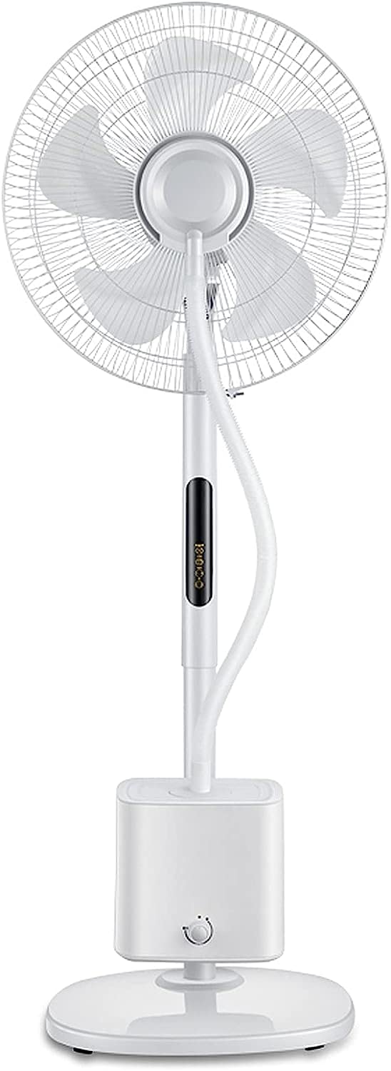 Oscillating Misting Pedestal Fan with Remote Control, 3-Speed, 16-inch, White J712924