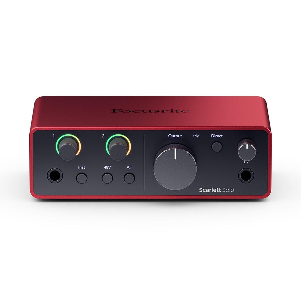 USB Audio Interface with Headphones, Pop Filter, XLR Cable F408