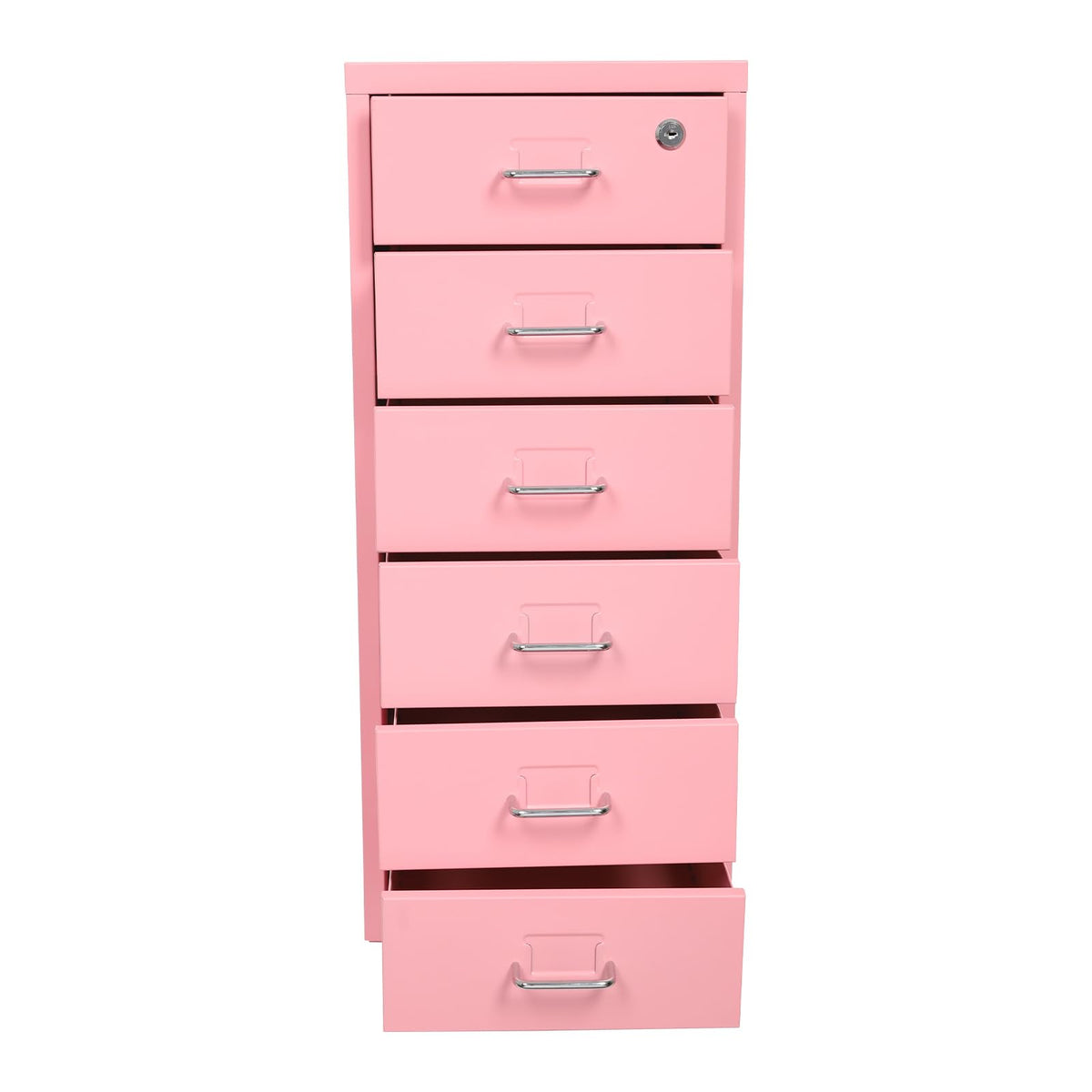 6 Drawer Lockable Metal Mobile File Cabinet with 4 Wheels A746