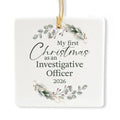 Ceramic 3-inch Square-Shaped Christmas Ornament J19710