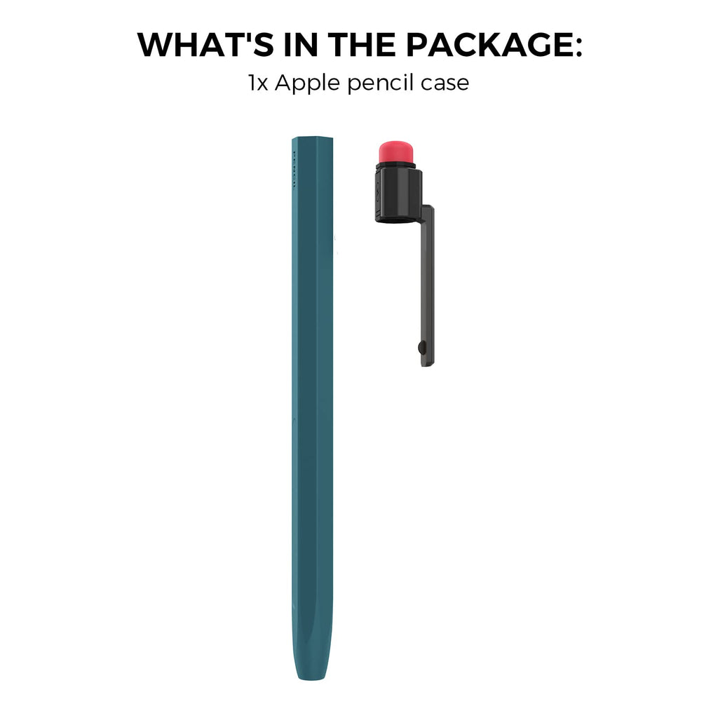 Apple Pencil Pro Silicone Case with Clip Deep Green W9455