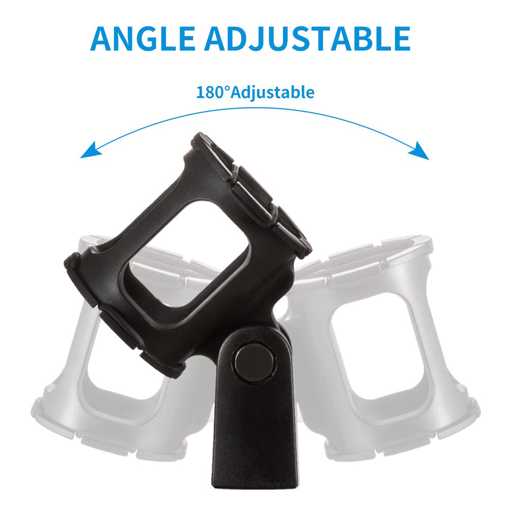 Microphone Shock Mount Holder Clip Anti-Vibration for Condenser Shotgun Mic Y9684