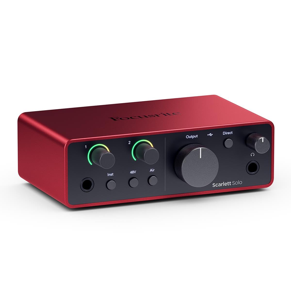 USB Audio Interface with Headphones, Pop Filter, XLR Cable F408