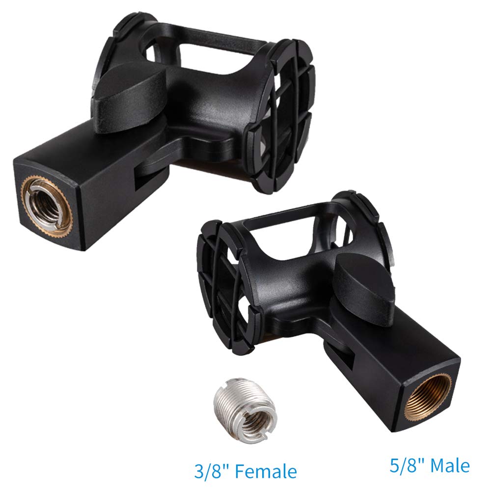Microphone Shock Mount Holder Clip Anti-Vibration for Condenser Shotgun Mic Y9684