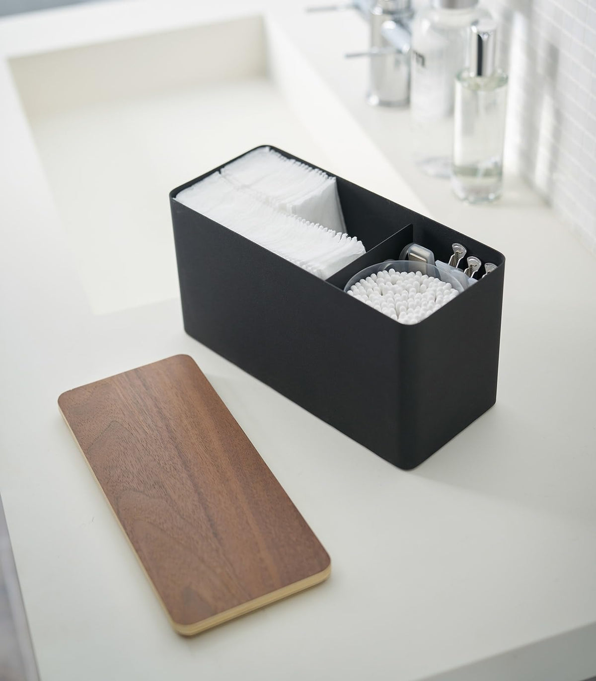 Countertop Organizer Metal Steel Wood J8791