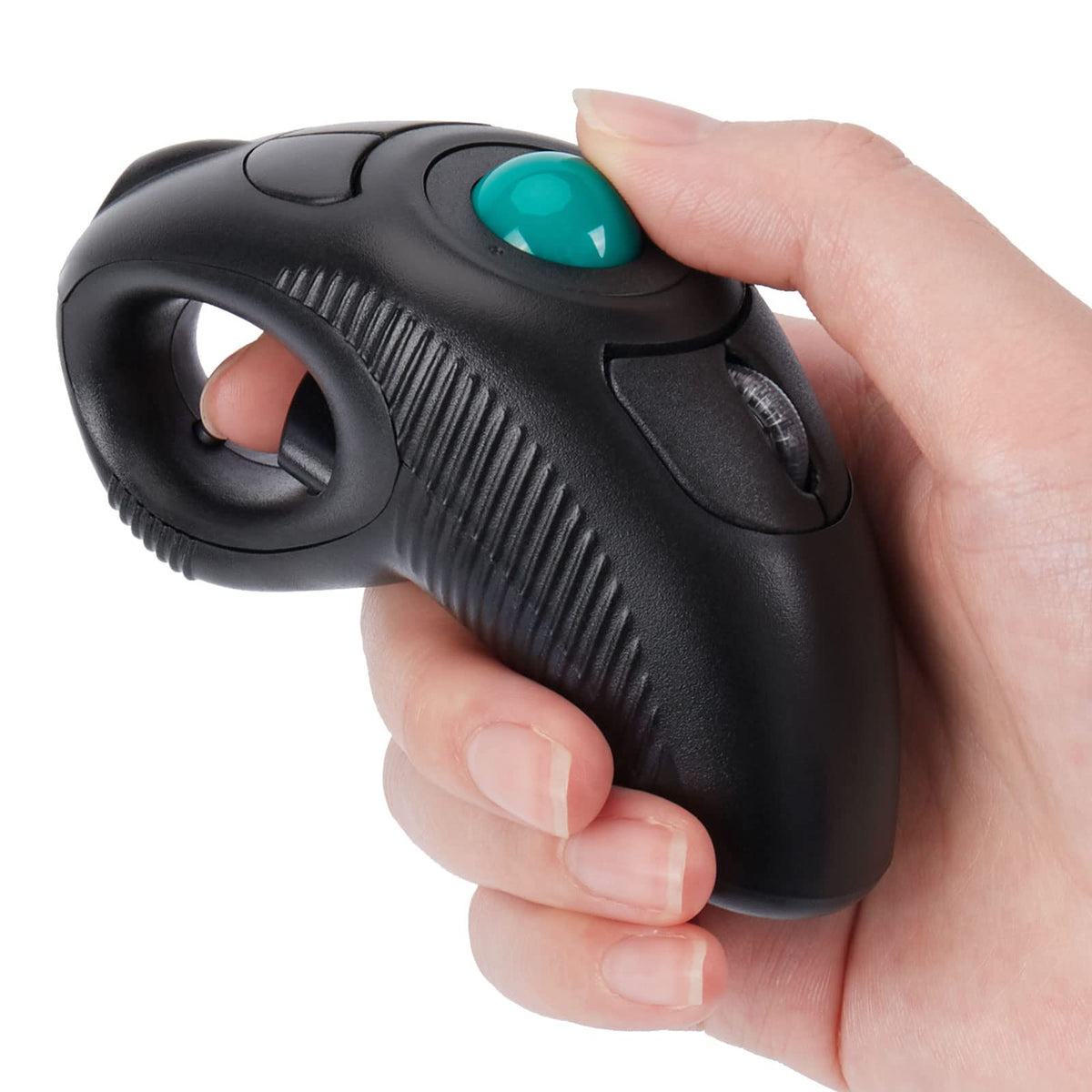 Wireless USB Handheld Finger Trackball Mouse Y6554