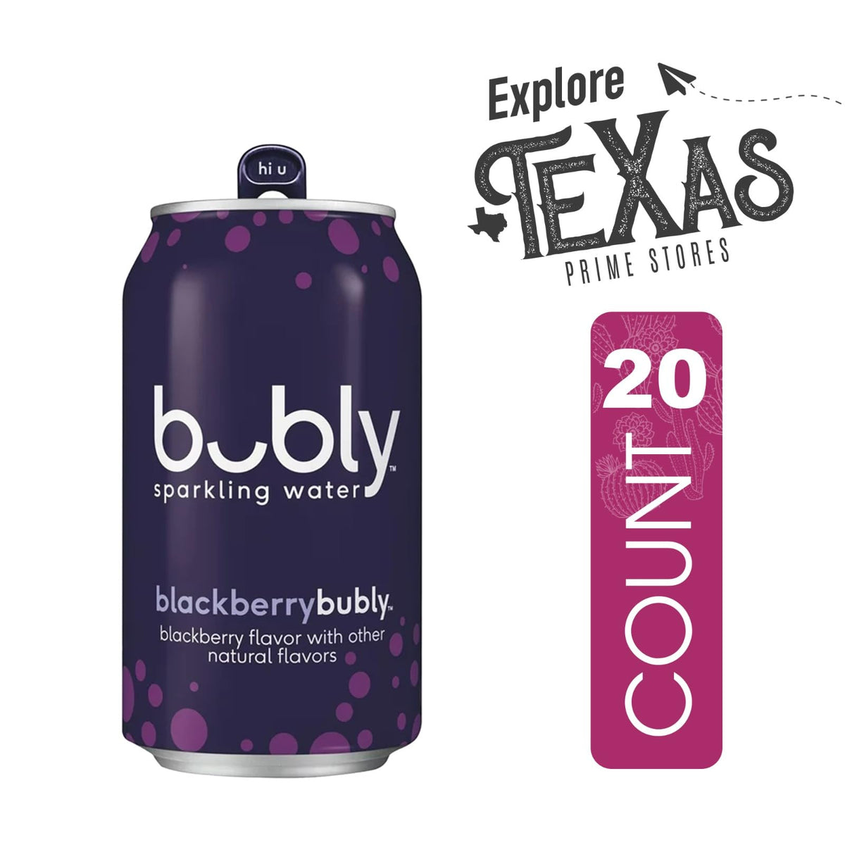 Blackberry Flavored Sparkling Water 20-Pack 12 fl oz Aluminum Can A287985
