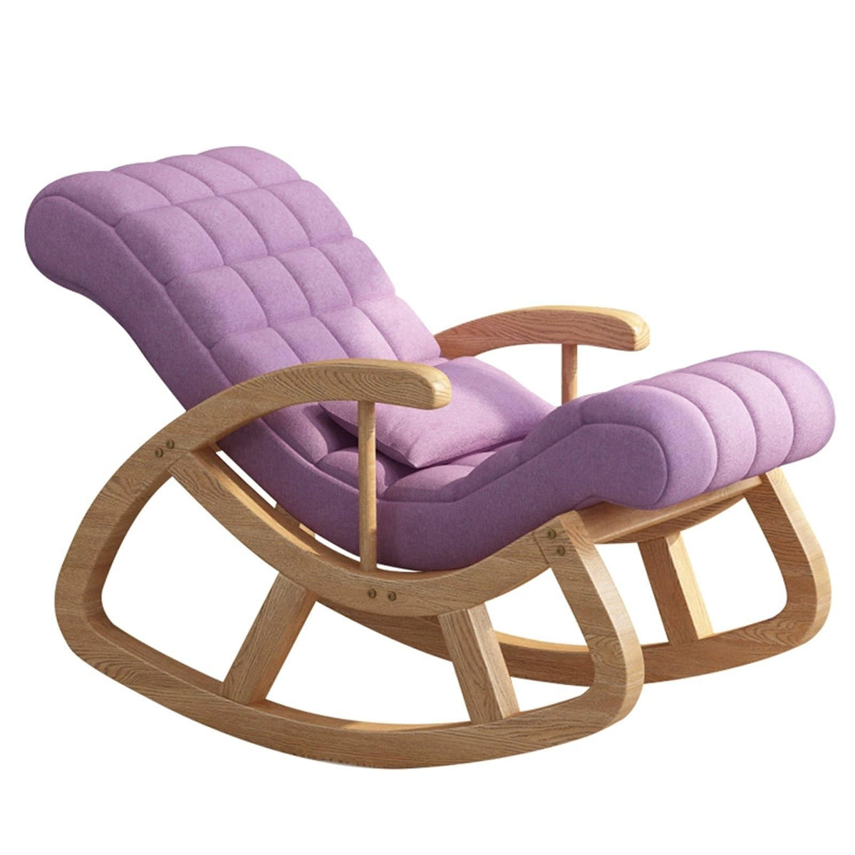 Upholstered Rocking Chair with High Backrest F889