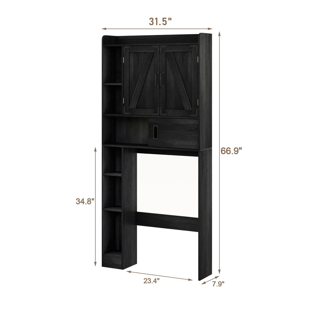 Over The Toilet Storage Cabinet with Sliding Door T3156