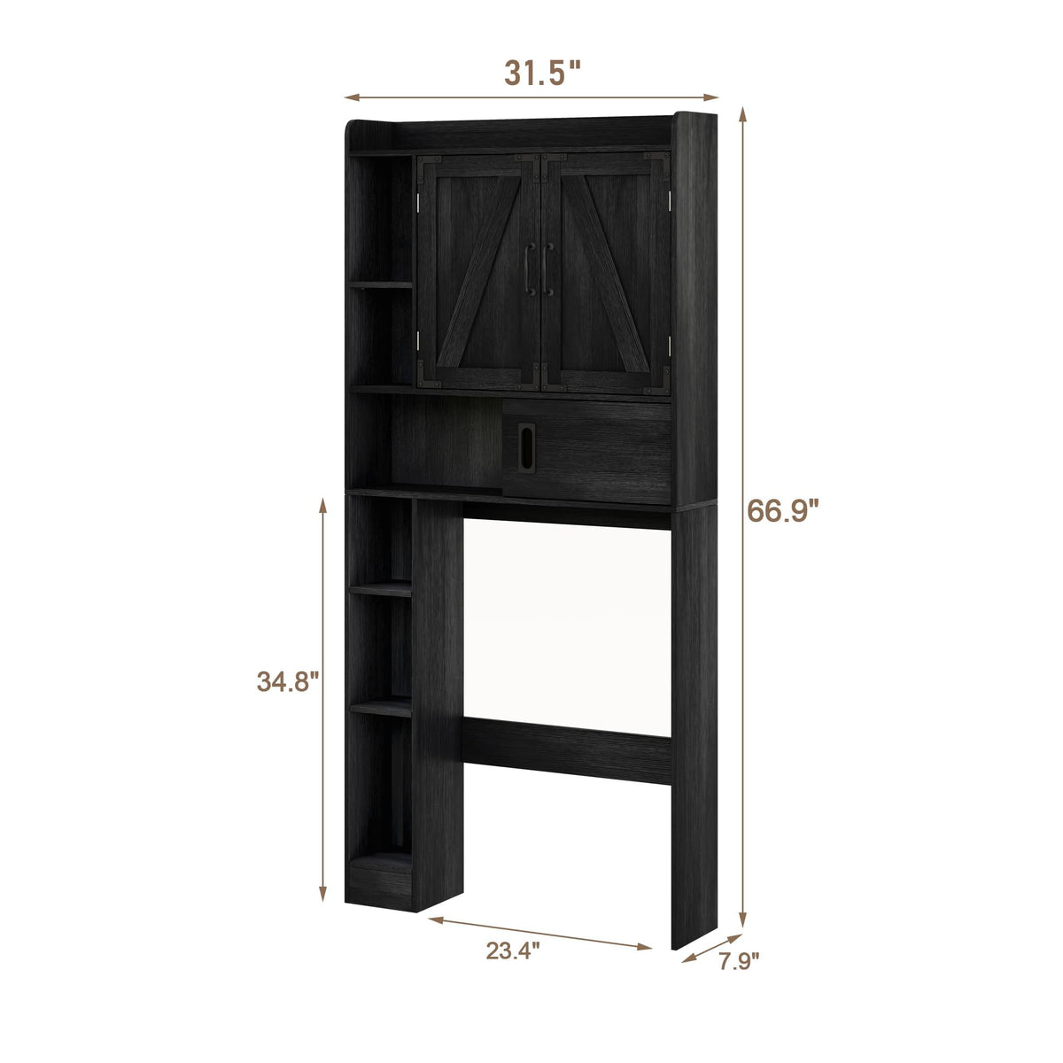 Over The Toilet Storage Cabinet with Sliding Door T3156
