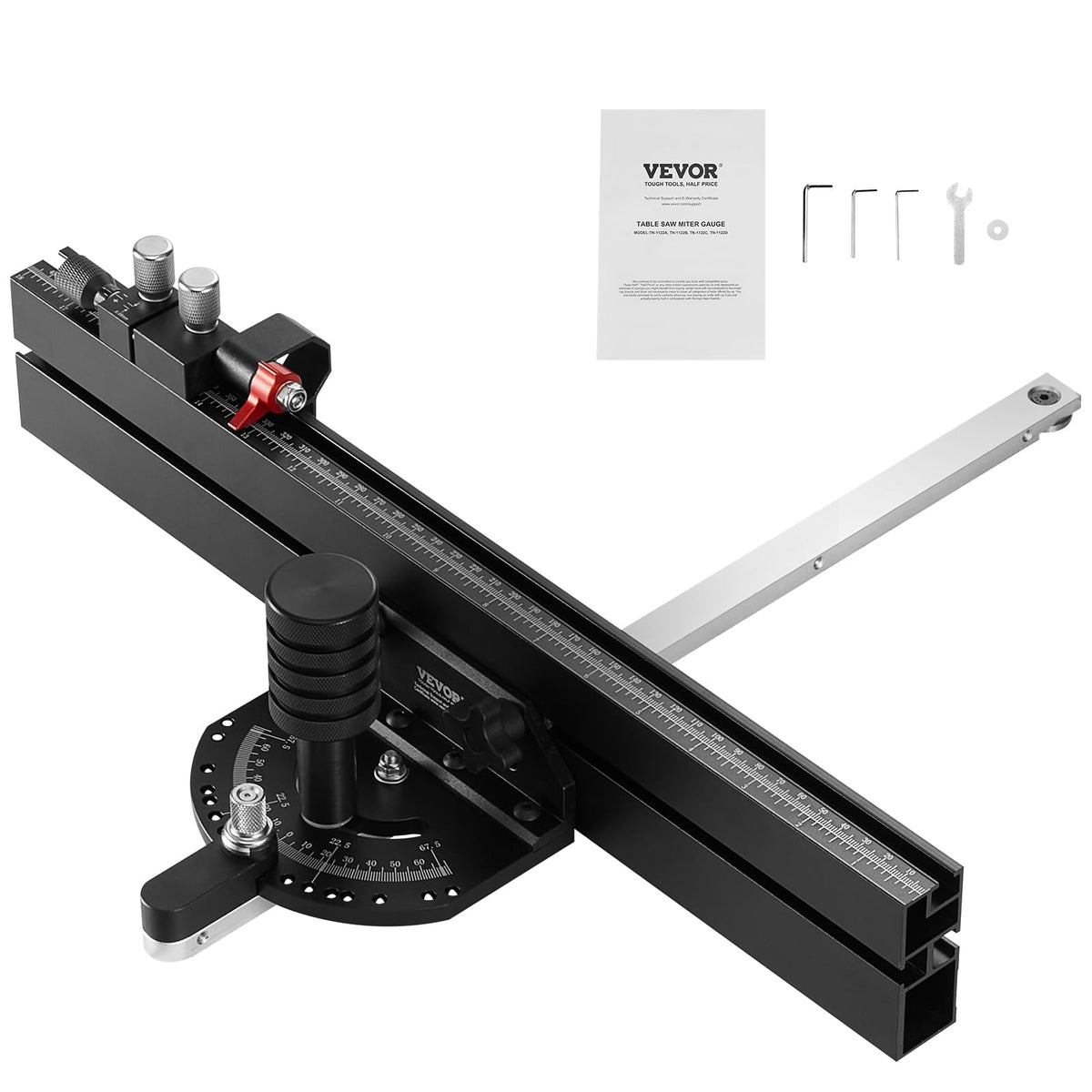 Precision Miter Gauge with 18 in Fence B4777