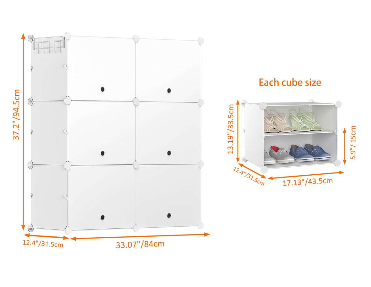 24 Pair Modular Shoe Rack Organizer K2730