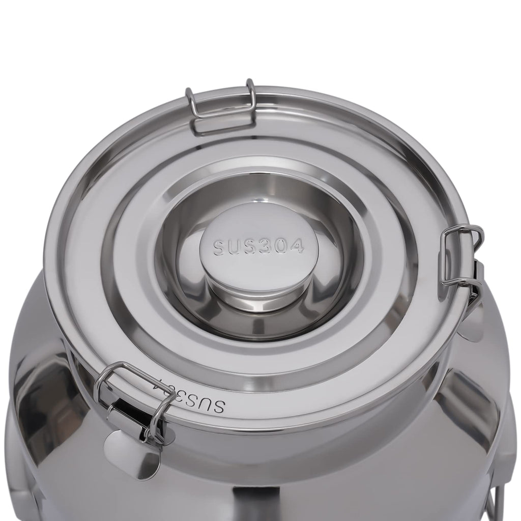 304 Stainless Steel 28L Sealed Lid Faucet Milk Can E15907