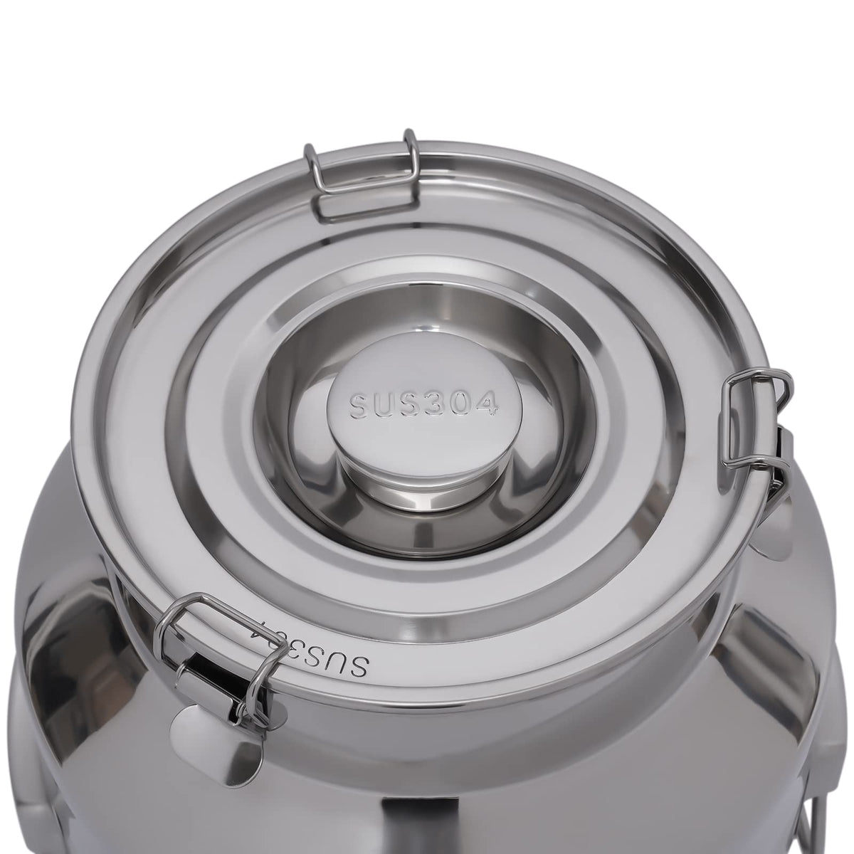 304 Stainless Steel 28L Sealed Lid Faucet Milk Can E15907