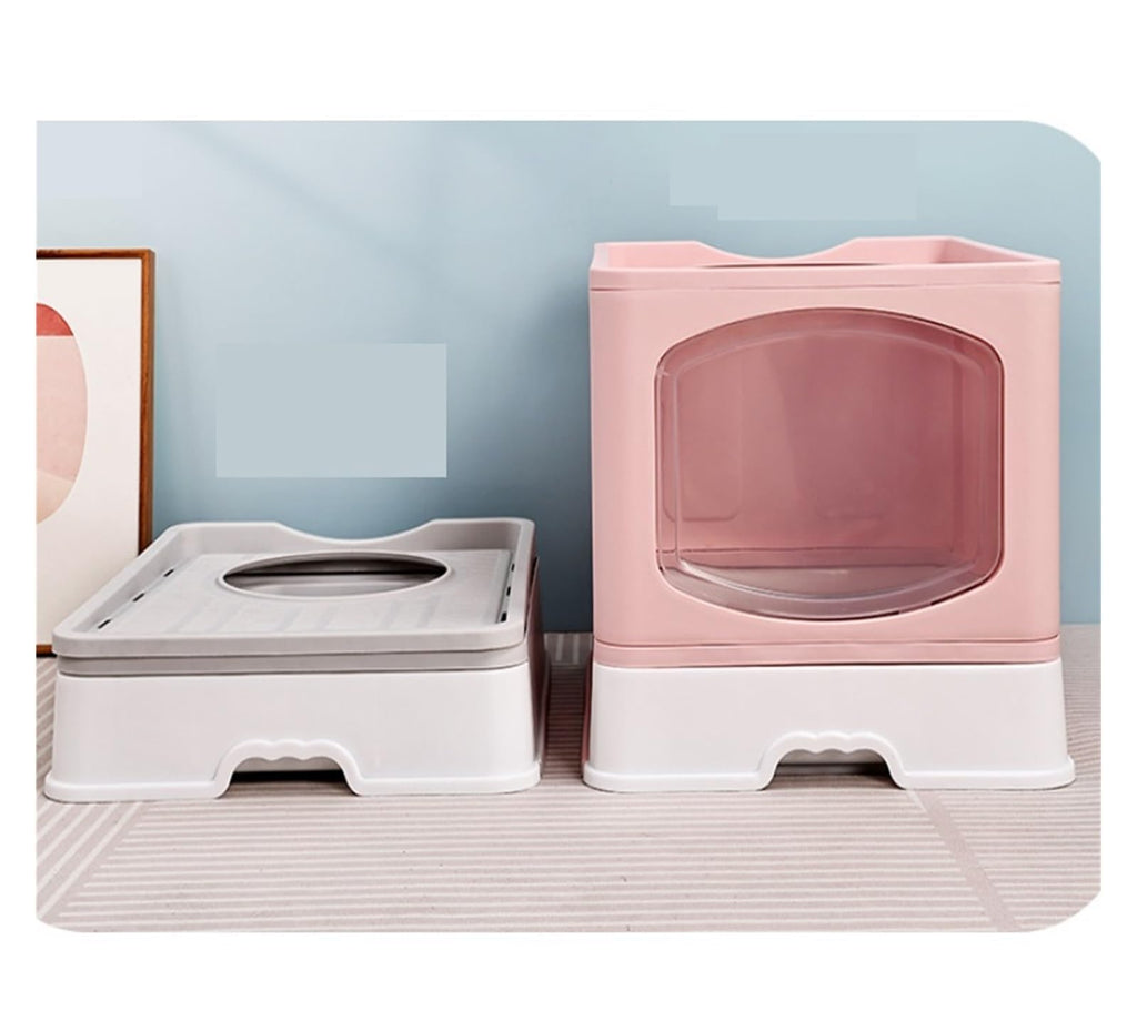 Foldable Cat Litter Box with Lid C645