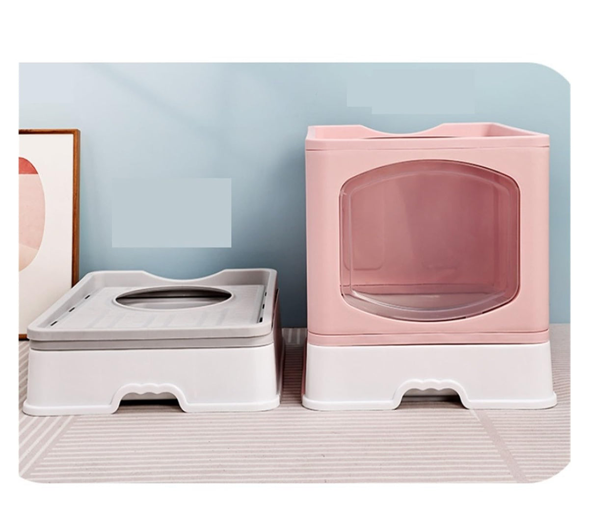 Foldable Cat Litter Box with Lid C645
