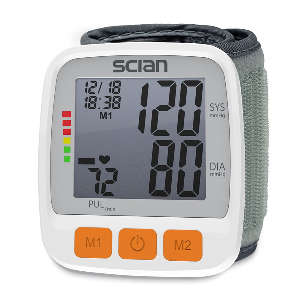 Wrist Blood Pressure Cuff with Adjustable Cuff and LCD Display M770655