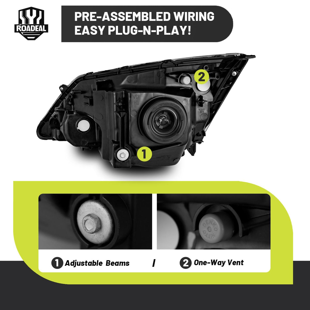 Headlights for 2007-2011 Honda CR-V A718720