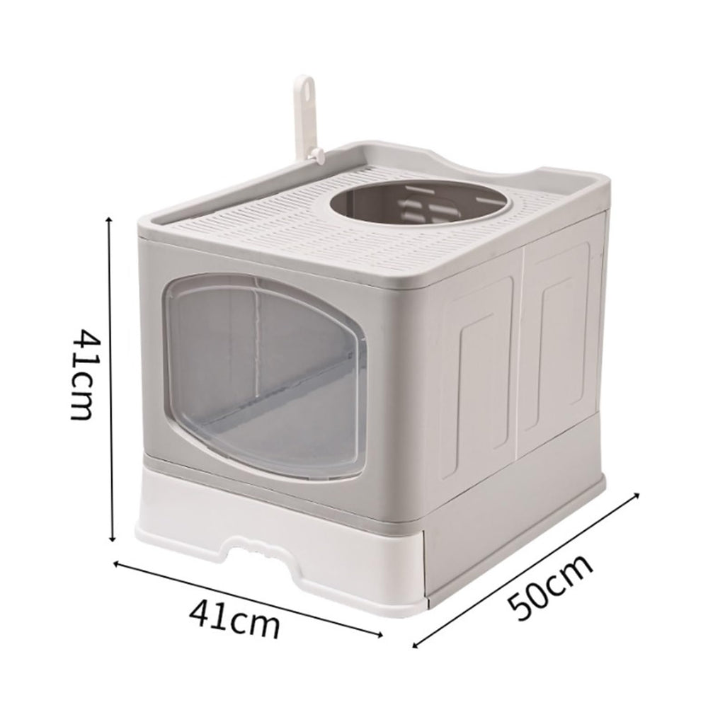 Foldable Cat Litter Box with Lid C645