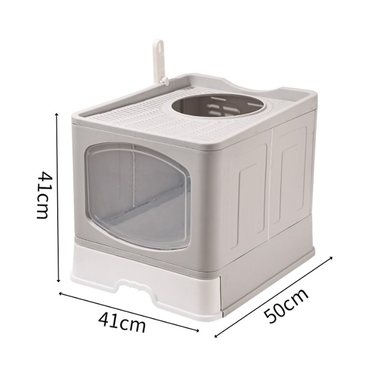 Foldable Cat Litter Box with Lid C645