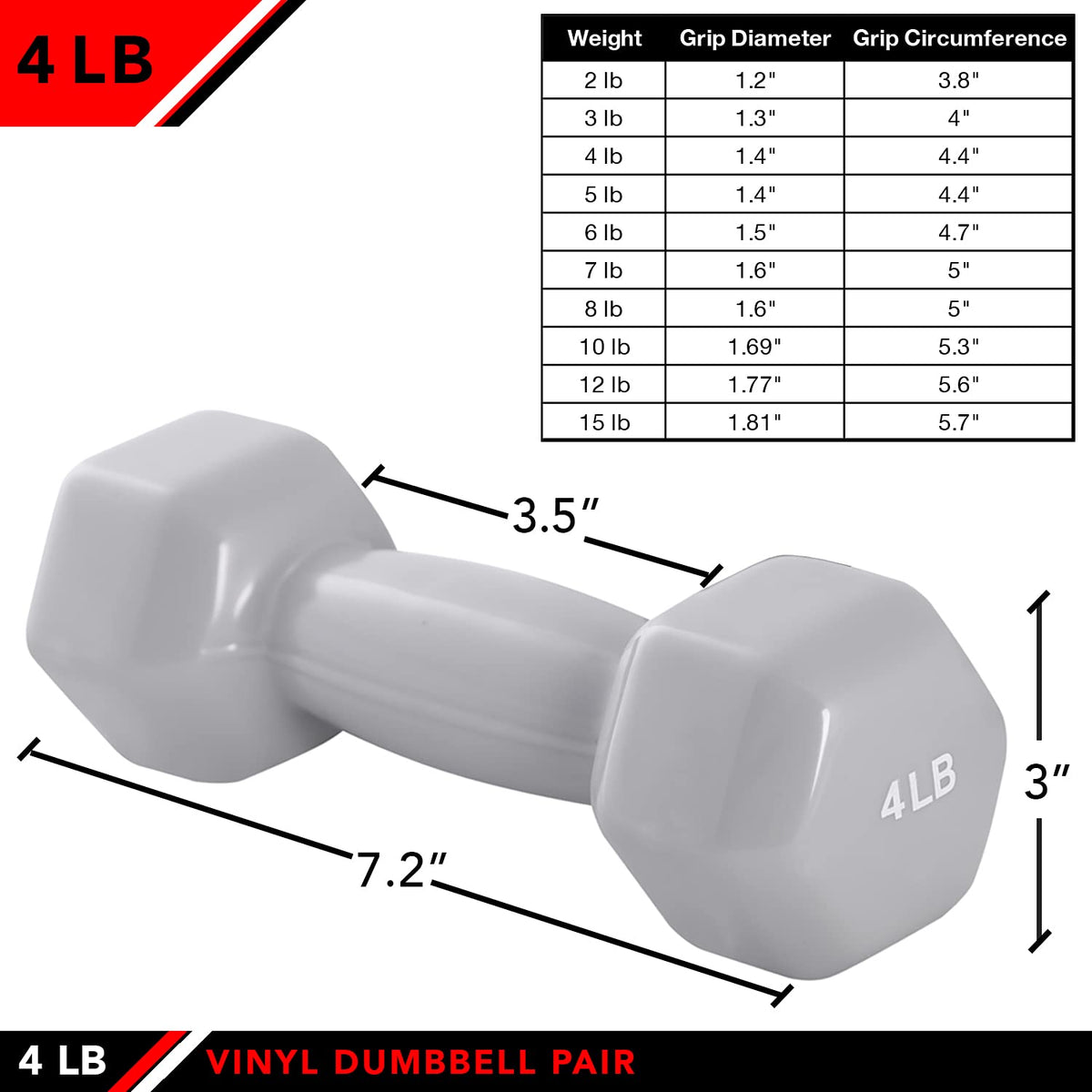 Neoprene & Vinyl Coated Dumbbell Pairs or Sets H2230