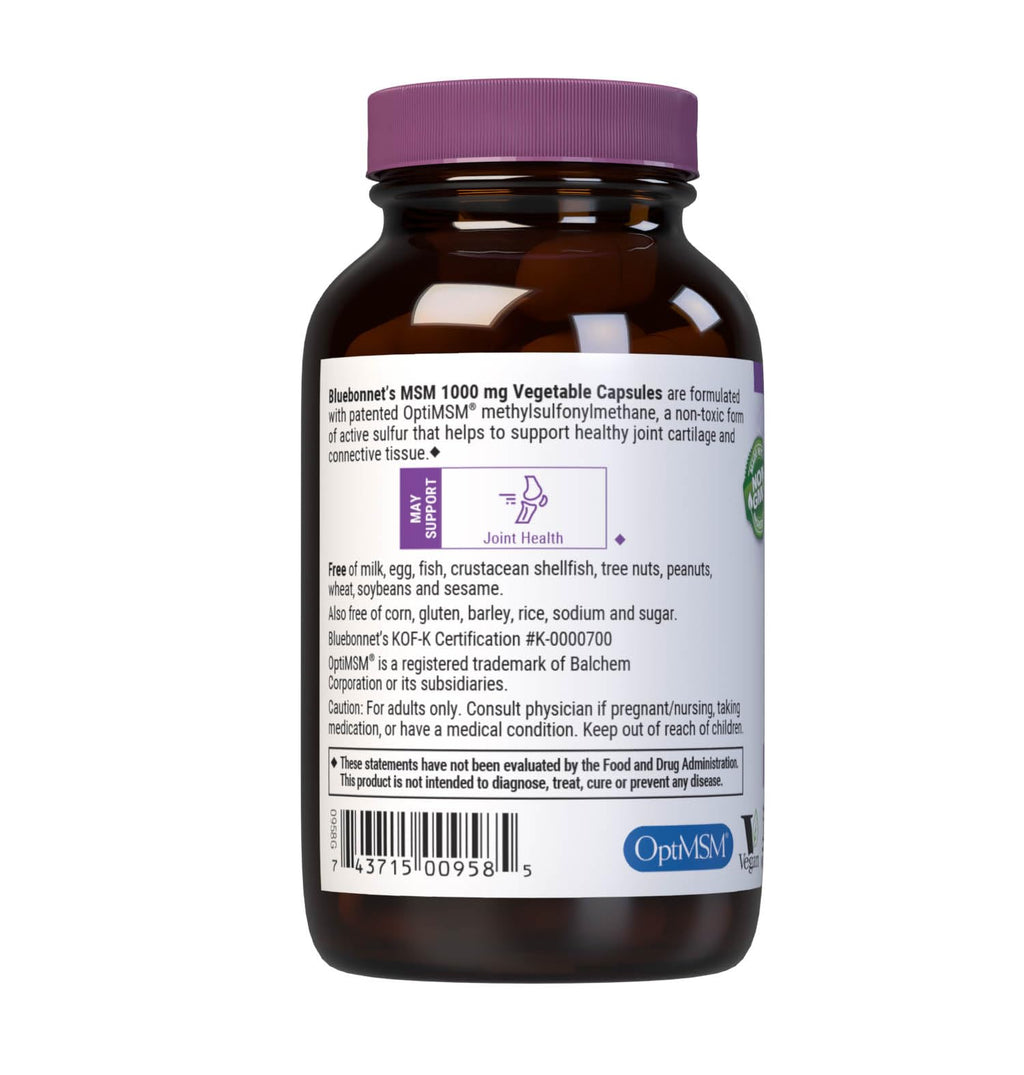 MSM 1000 mg 60 Vegetable Capsules Q447097