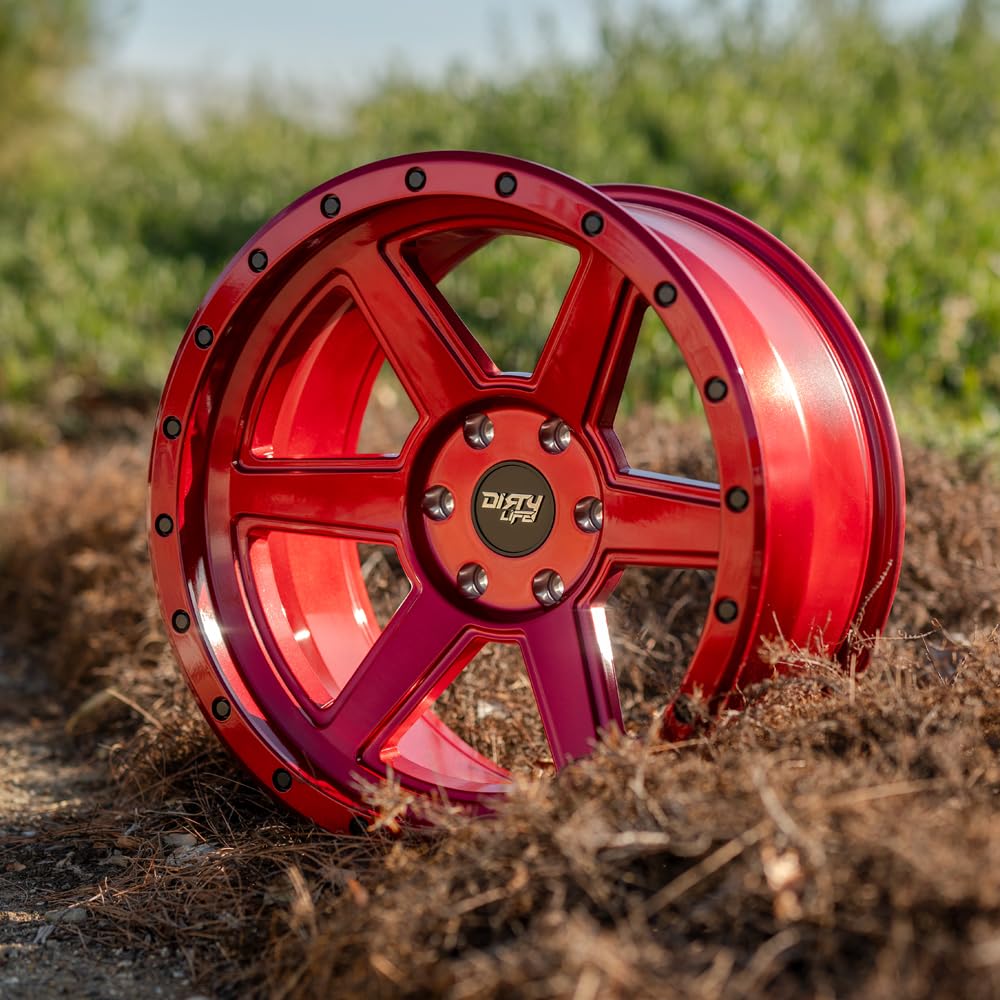 20x9 5x5 -12mm Candy Red Wheel Rim V73367