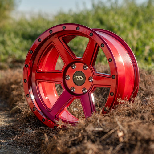20x9 5x5 -12mm Candy Red Wheel Rim V73367