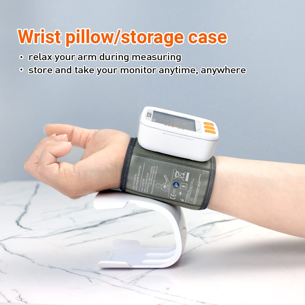 Wrist Blood Pressure Cuff with Adjustable Cuff and LCD Display M770655
