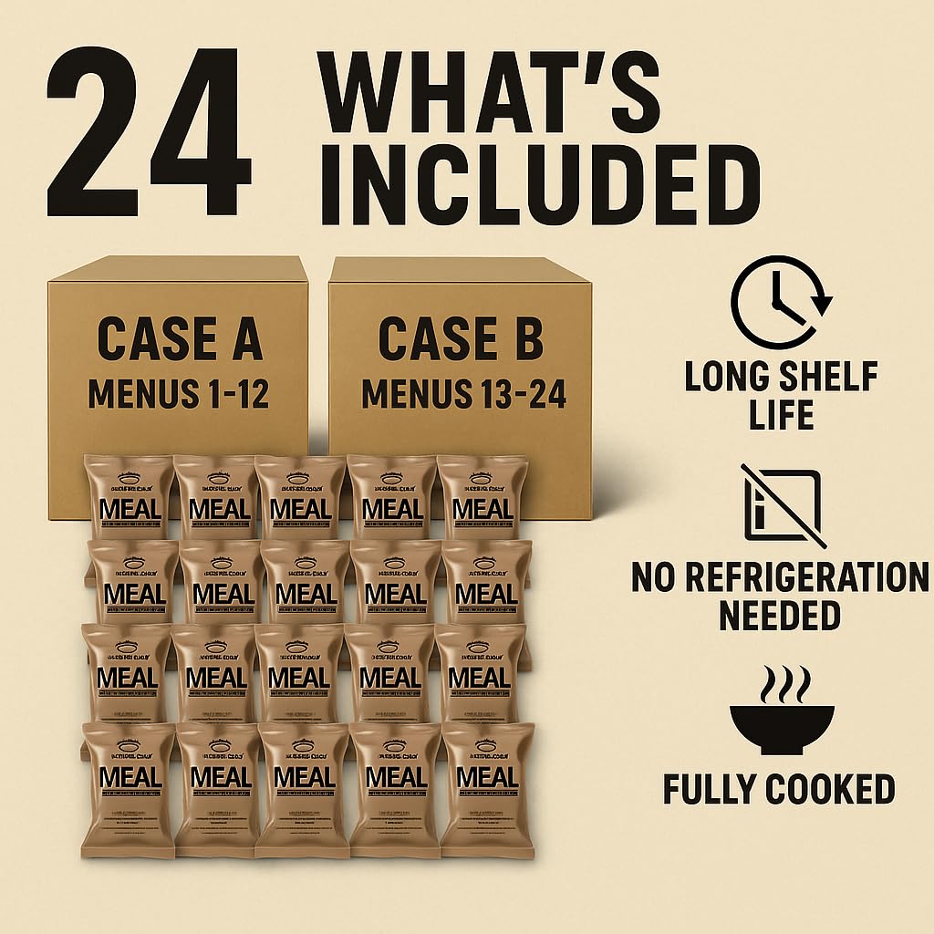 24 Ready to Eat Meals Long Shelf Life Food Supply B707115
