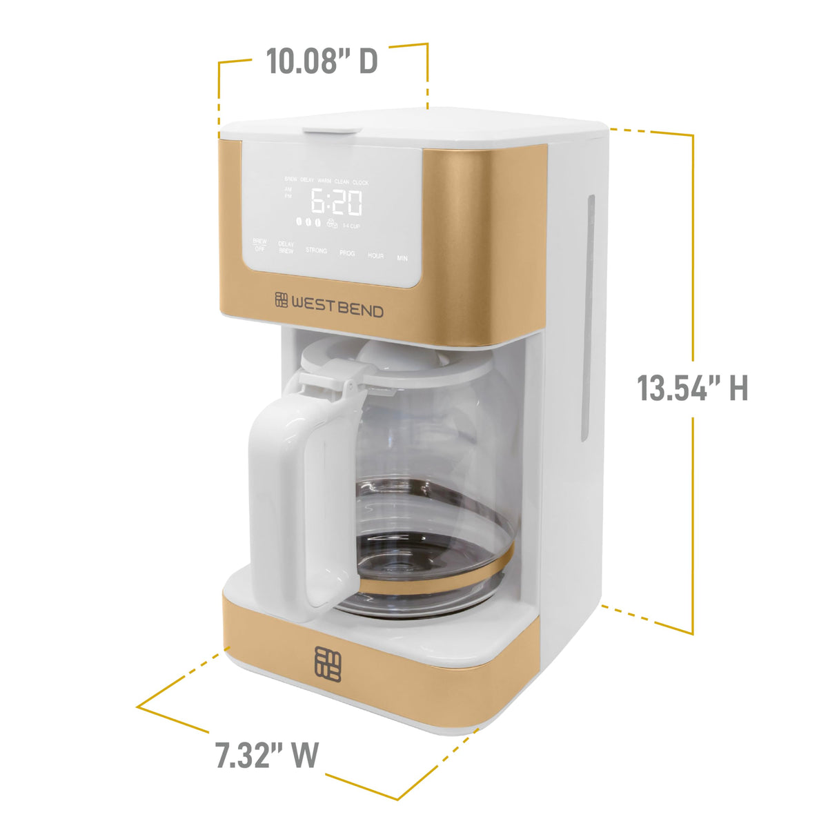 12-Cup Programmable Coffee Maker with Permanent Filter P716