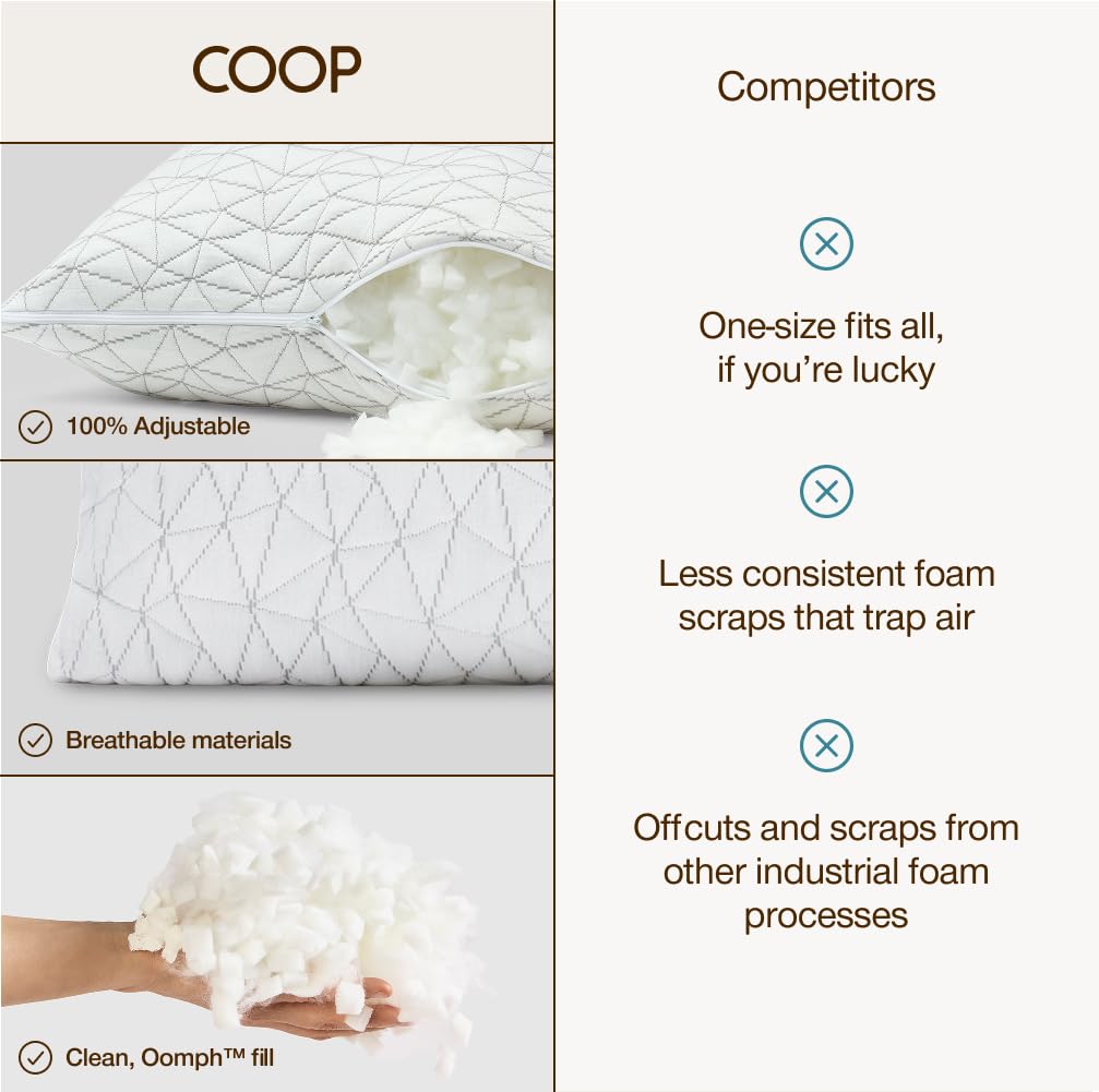 Queen Size Adjustable Memory Foam Pillow B82975