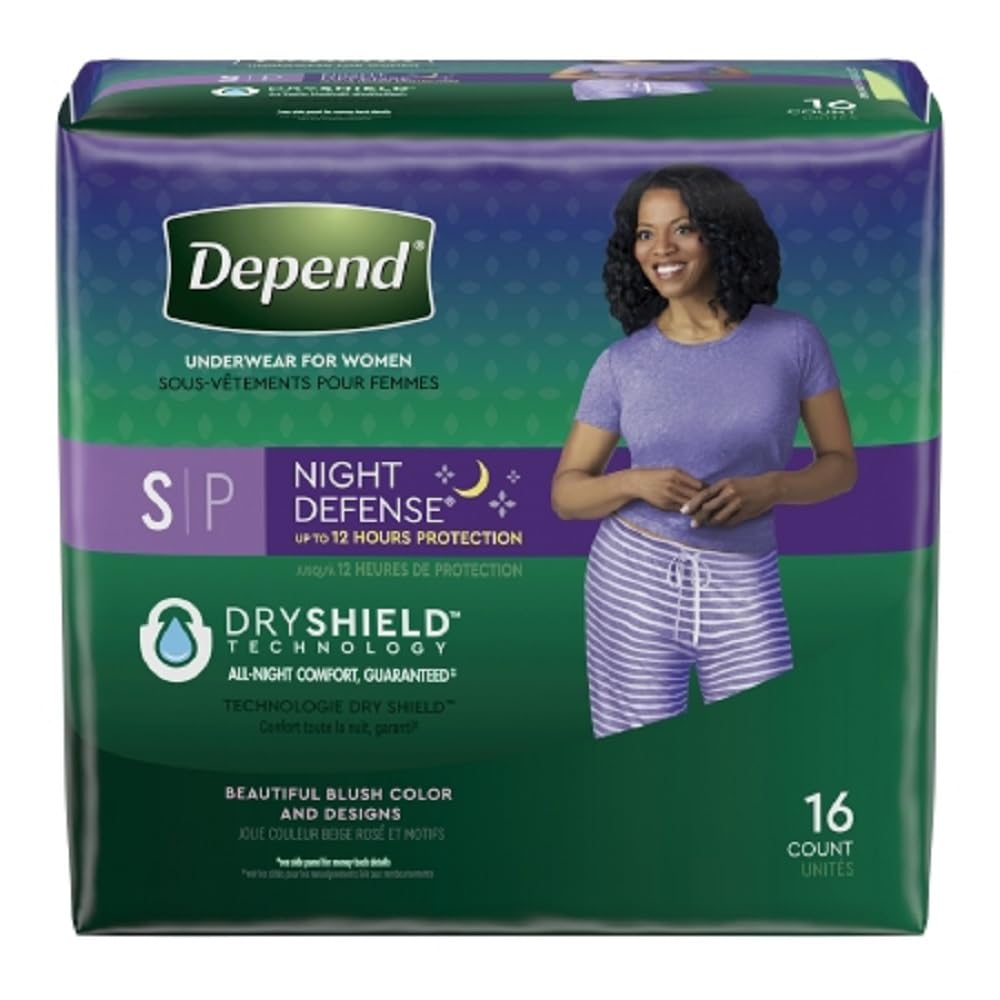 Incontinence Overnight Underwear for Women, 16 Count S366