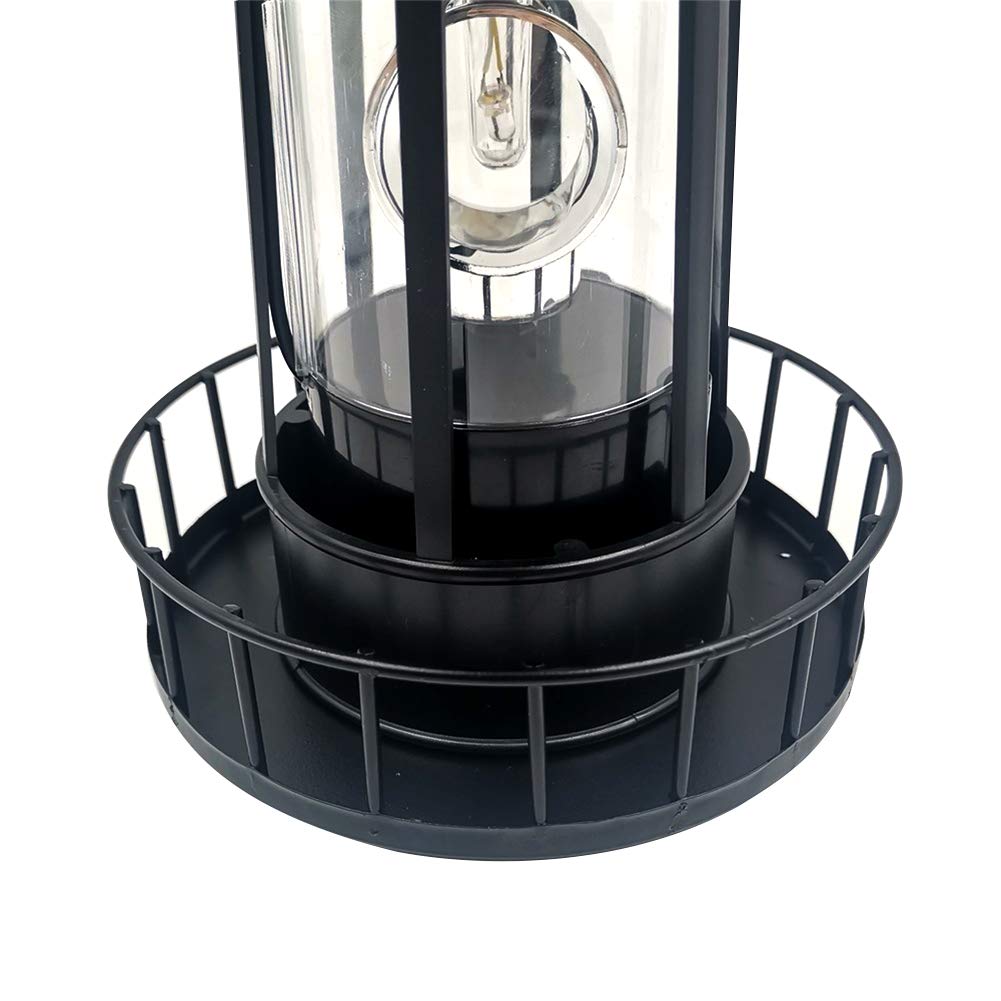 Solar Powered Rotating Waterproof Lighthouse Statue Lights M2978