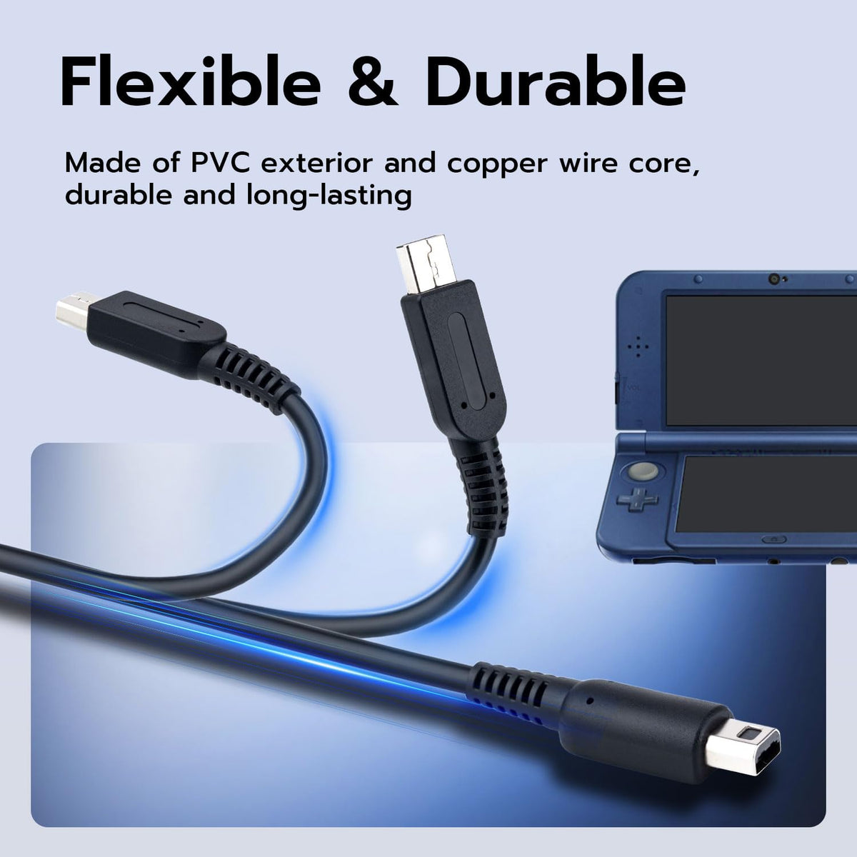USB-C to 3DS Charger Cord Black U617