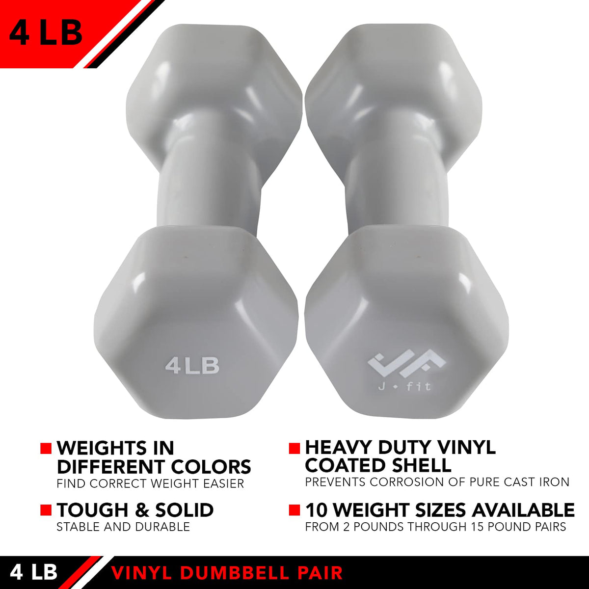 Neoprene & Vinyl Coated Dumbbell Pairs or Sets H2230
