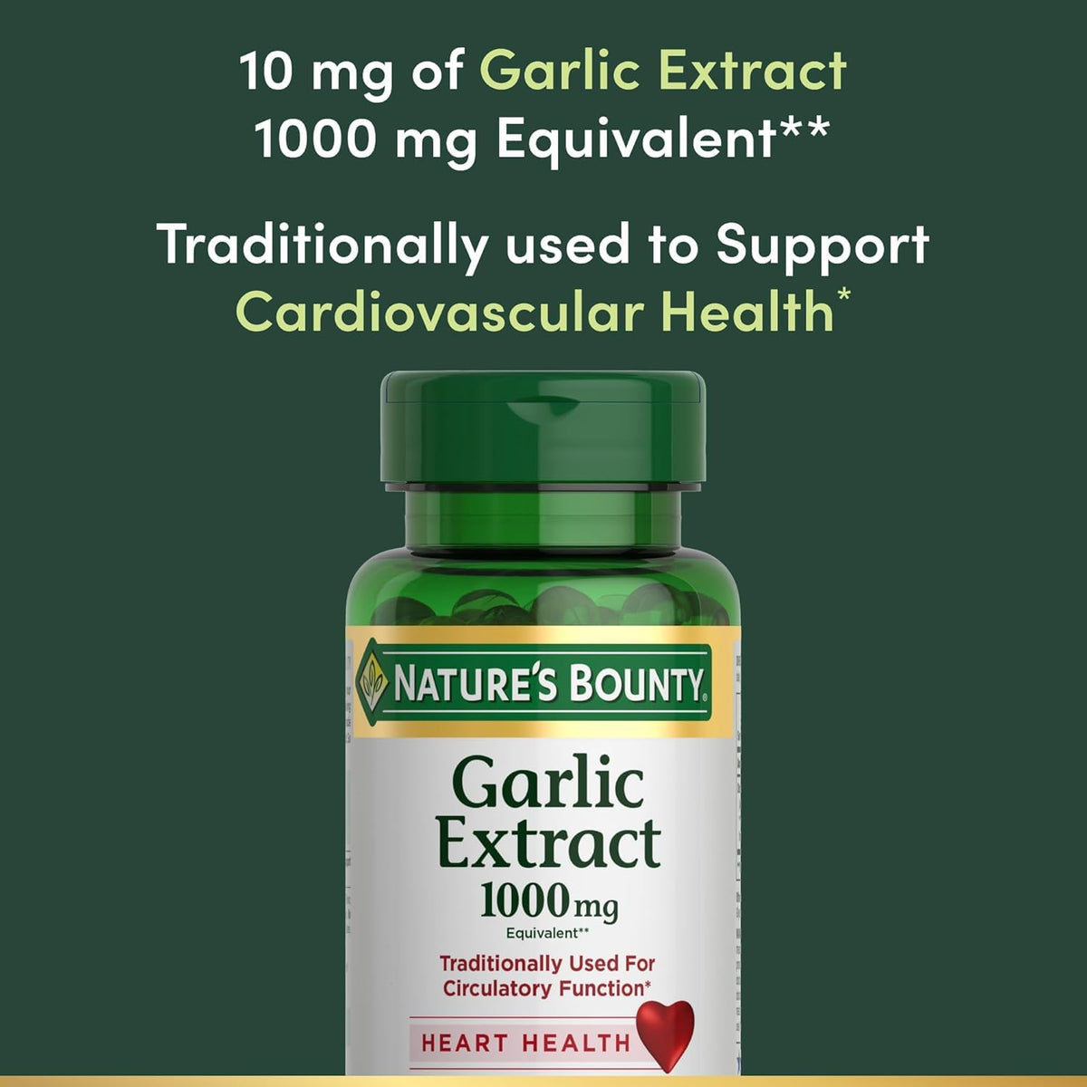Garlic Extract Supplement, 1000mg, 100 Count E95266
