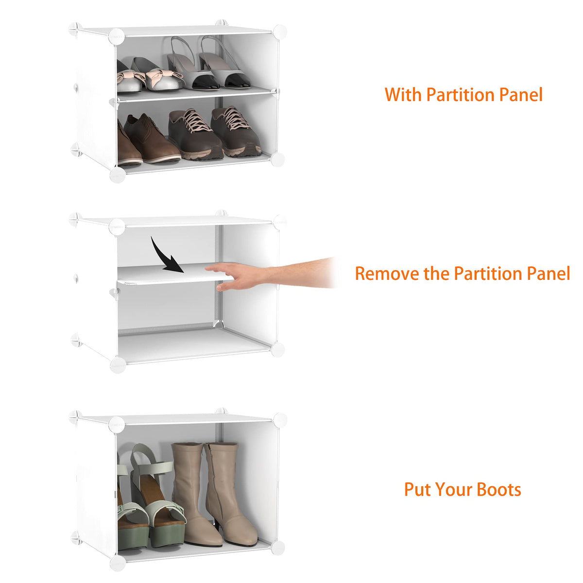 24 Pair Modular Shoe Rack Organizer K2730