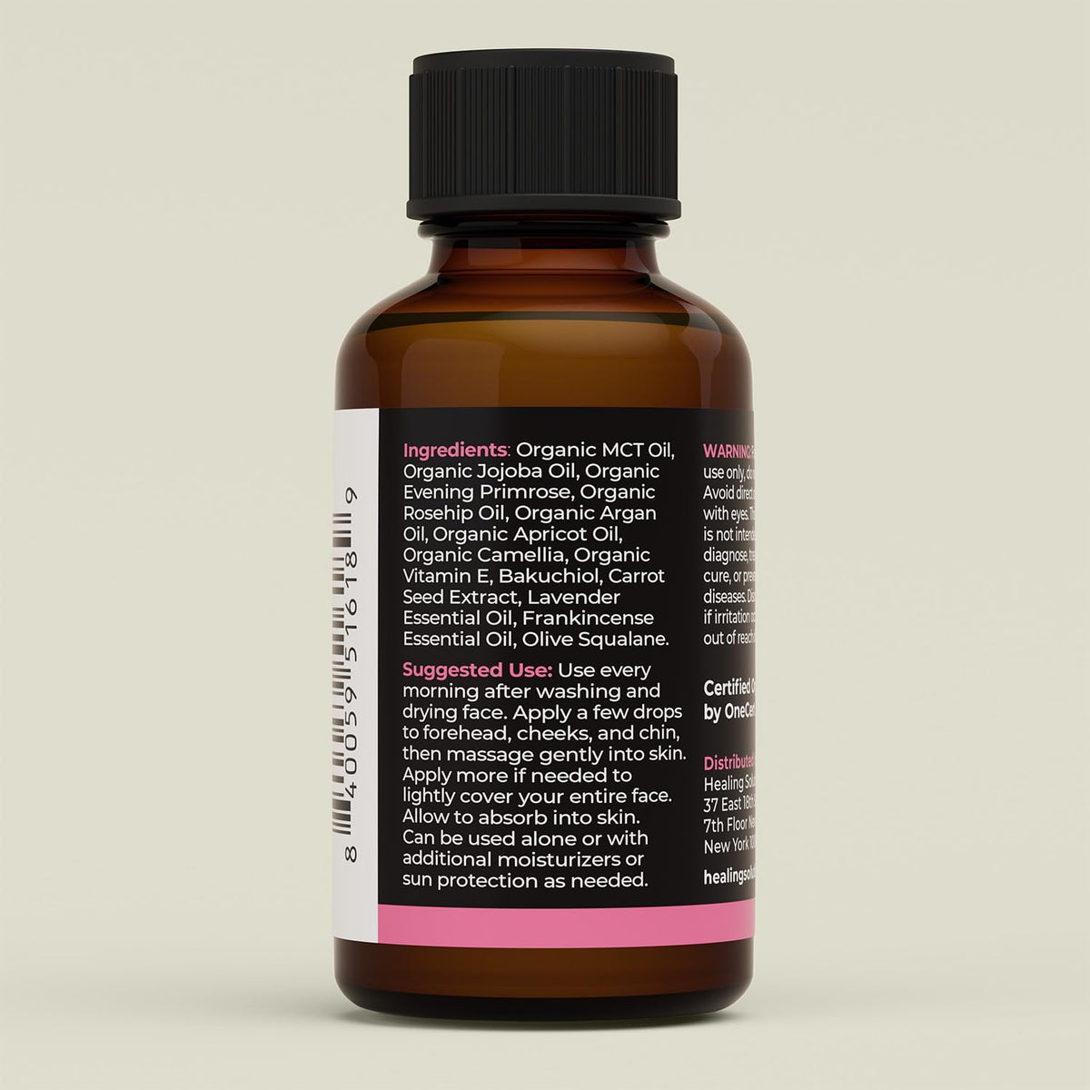 Certified Organic Bakuchiol Camellia Carrot Seed Extract Face Oil I150