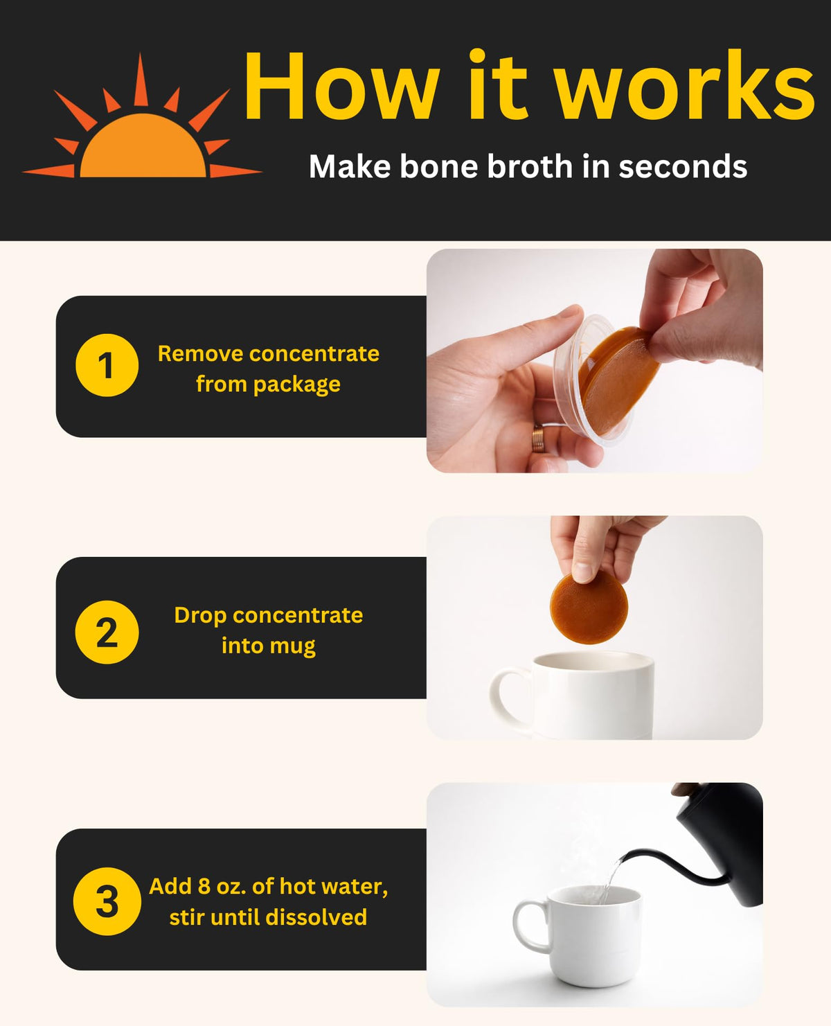 Bone Broth Variety Pack, 4 Flavors, 12 Count M150673