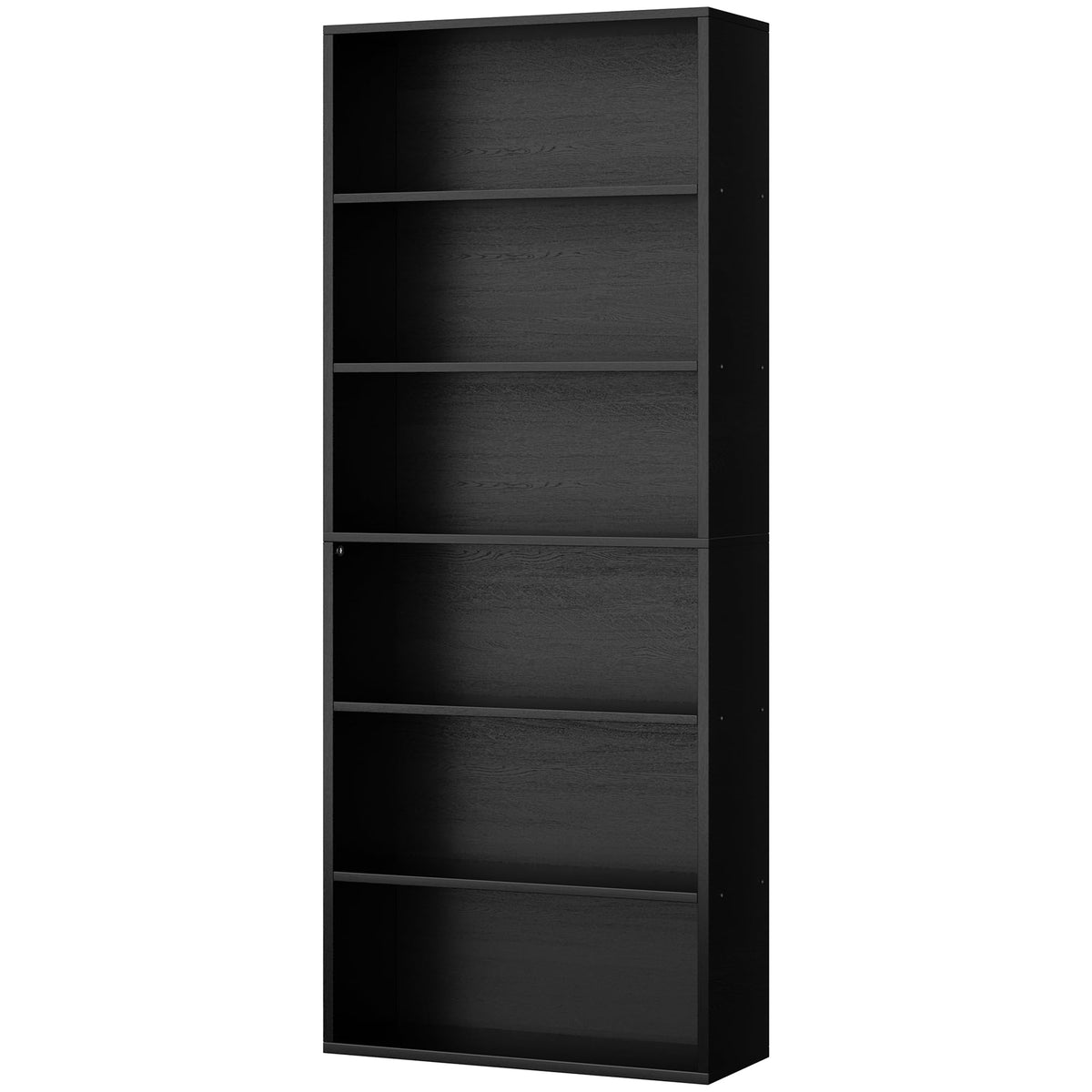 6-Tier Black Bookshelf W422