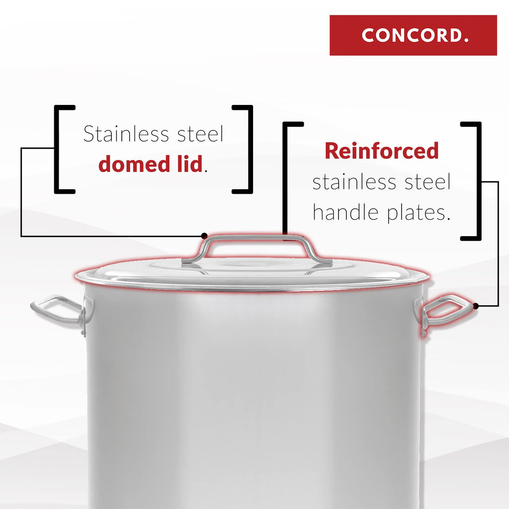 40 Quart Stainless Steel Stock Pot with Steamer Basket and Propane Stove P3619