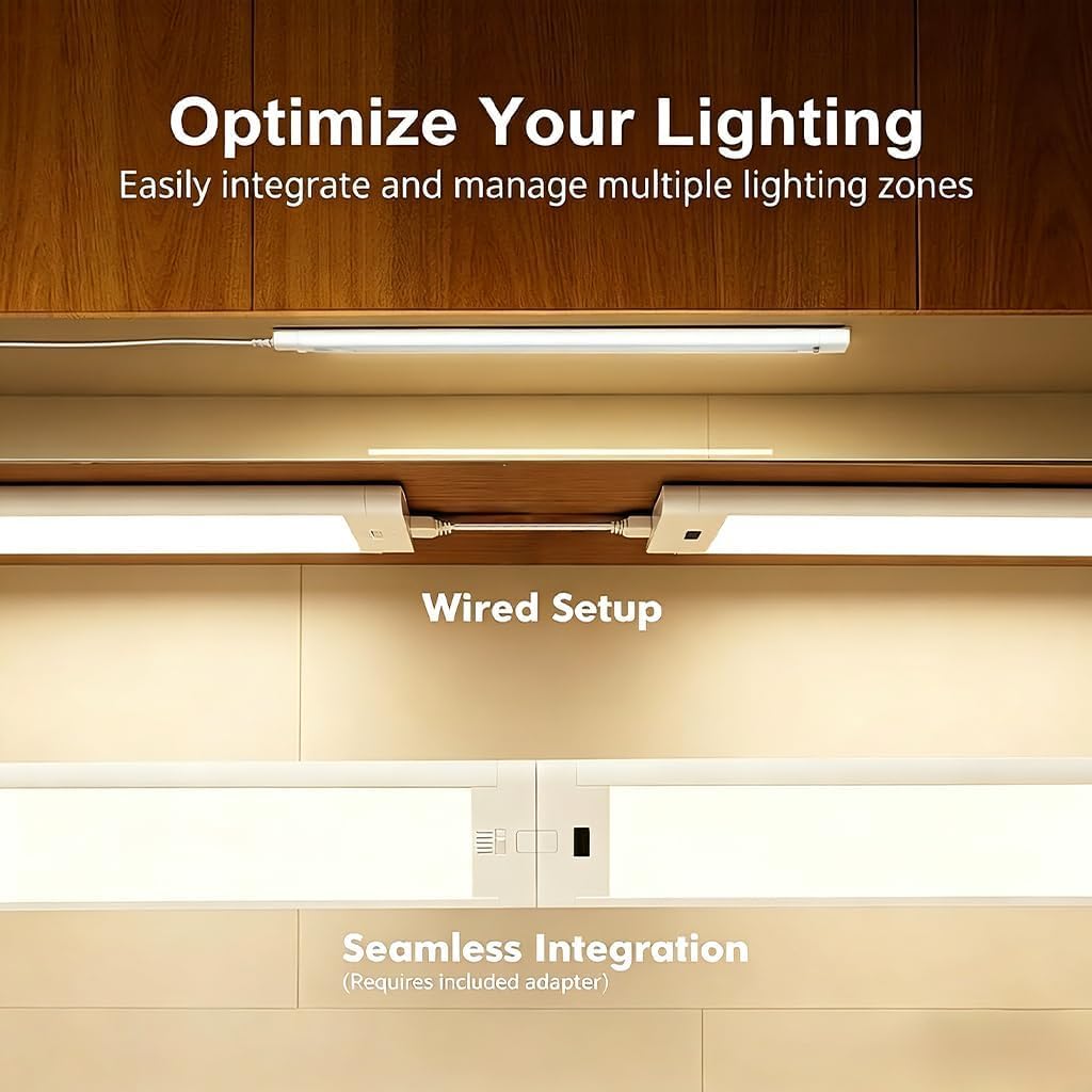 24 Inch 2 Pack Linkable Under Cabinet Lights O8752
