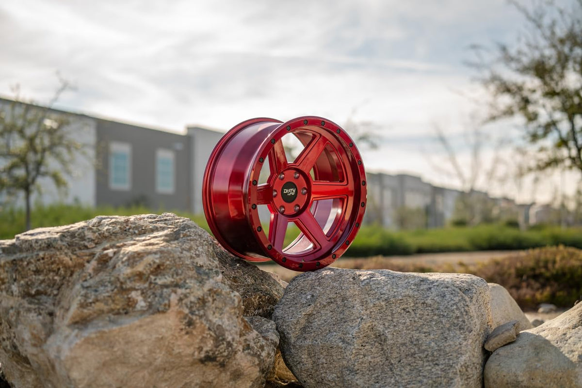 20x9 5x5 -12mm Candy Red Wheel Rim V73367