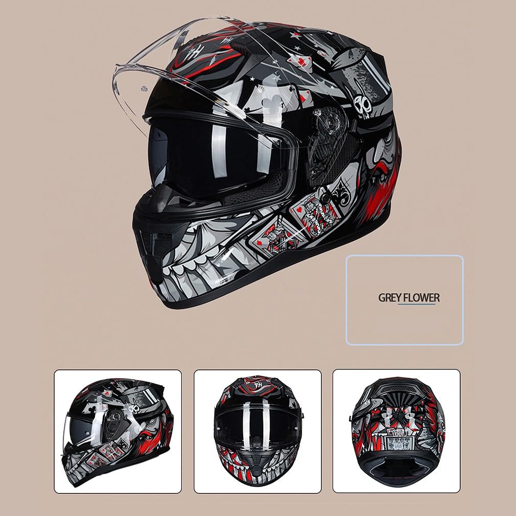 Bluetooth Motorcycle Helmet Anti-Fog Flip Up Full Face DOT Approved I9111